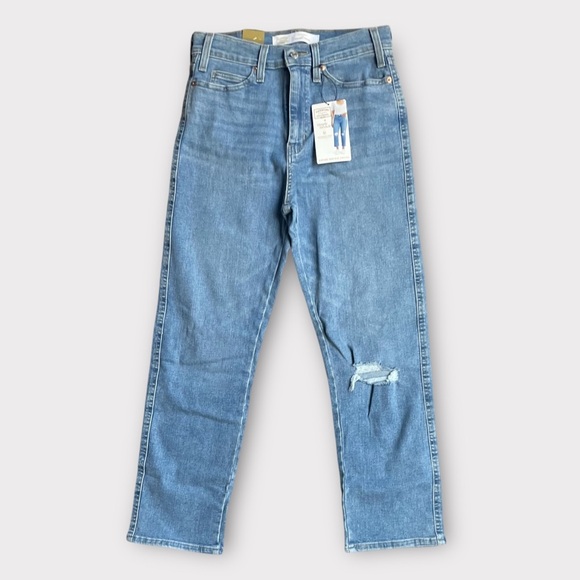 Signature Levi Strauss Gold Heritage High Rise Straight Mom Jeans 6/W28 Stretch - Picture 3 of 11